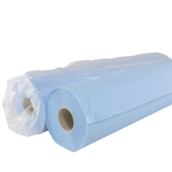Drap d’examen médical – Bleu/Blanc - Image 2