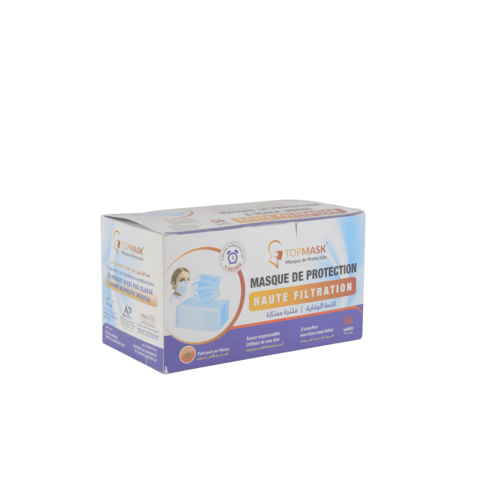 TOPMASK Masques de Protection Jetables