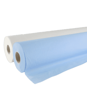 Drap d’examen médical – Bleu/Blanc