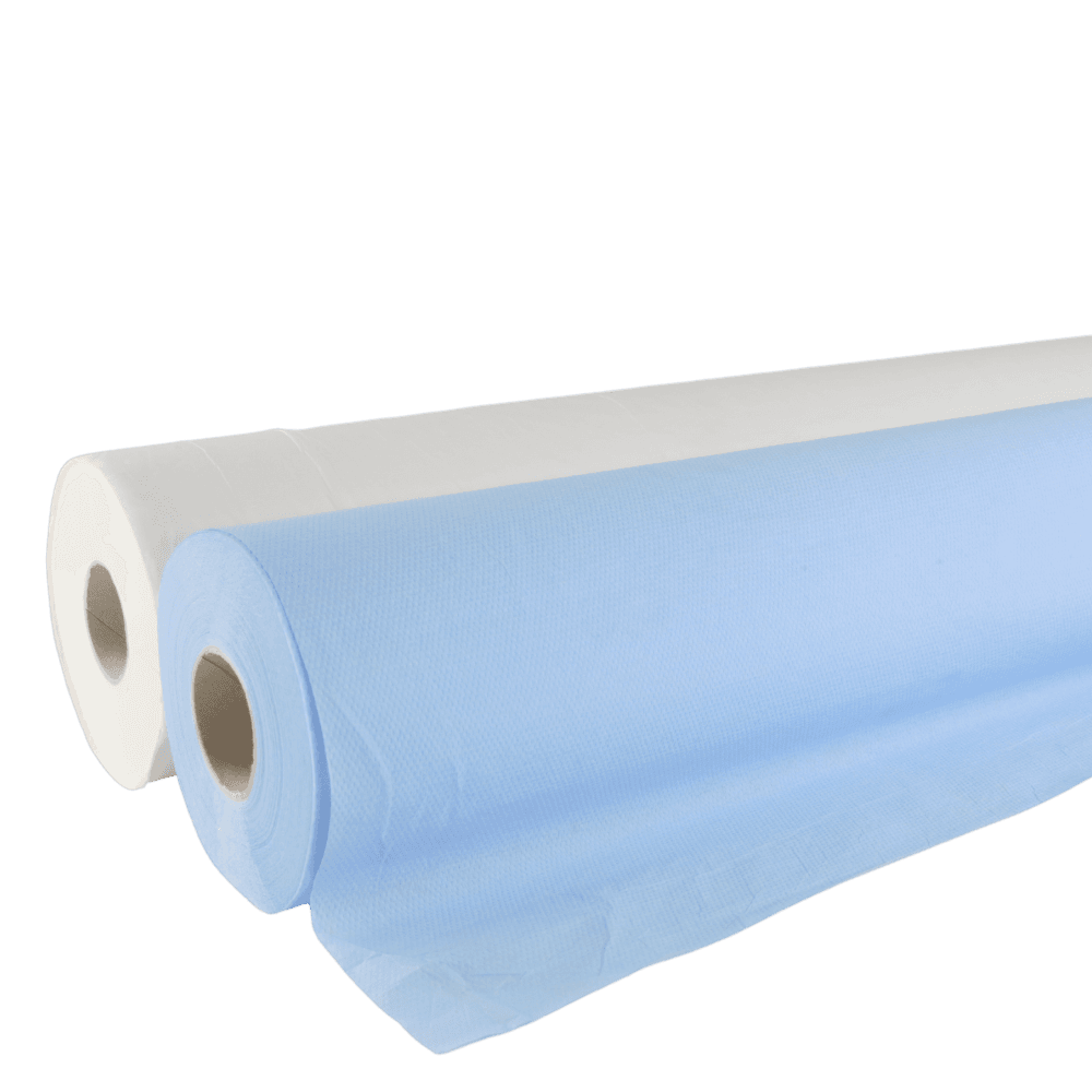 Drap d’examen médical – Bleu/Blanc