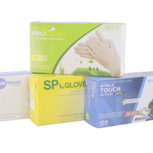 Gants d’examen à usage unique Nitrile, Latex et Vinyle