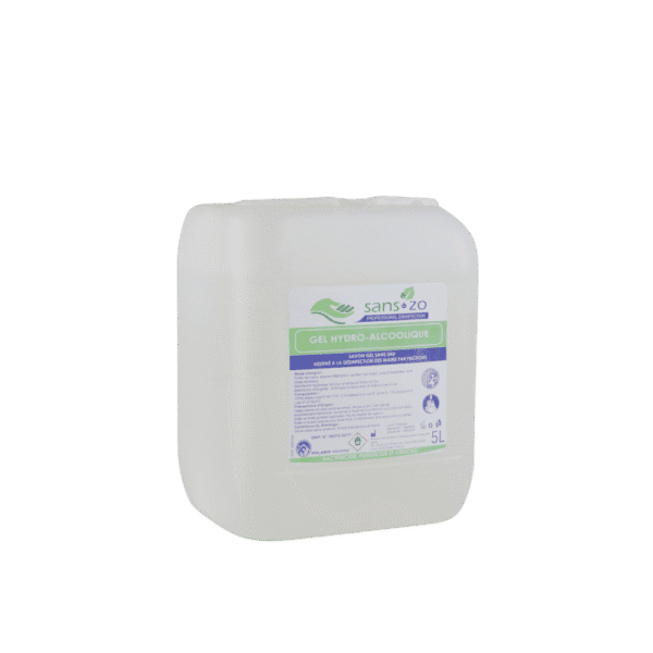 Sans Zo – Gel Hydroalcoolique Professionnel (5 Litres)